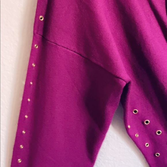 NWT Versace Jeans Purple/Magenta/Gold Cardigan - Picture 6 of 11